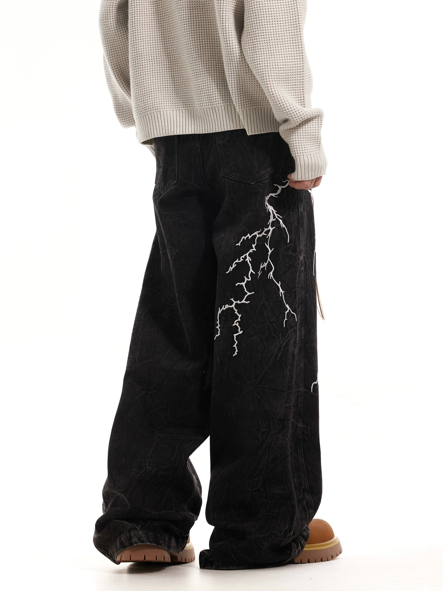 TJ10053 Baggy Jeans/ Lightning