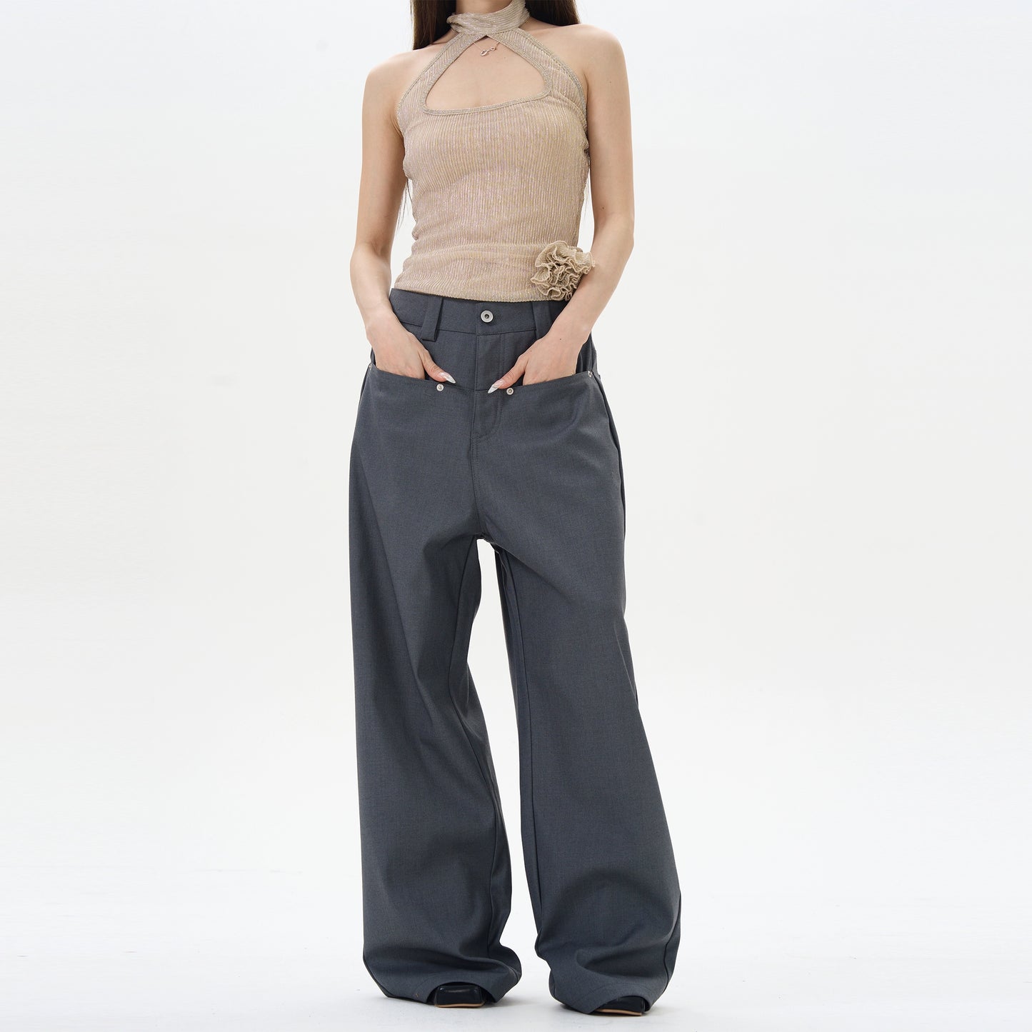 TJ10126 Loose Casual Trousers