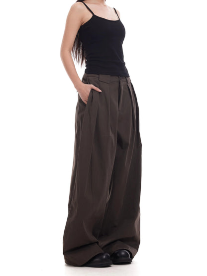 TJ10129 Looseleaf Double Pleated Scimitar Trousers