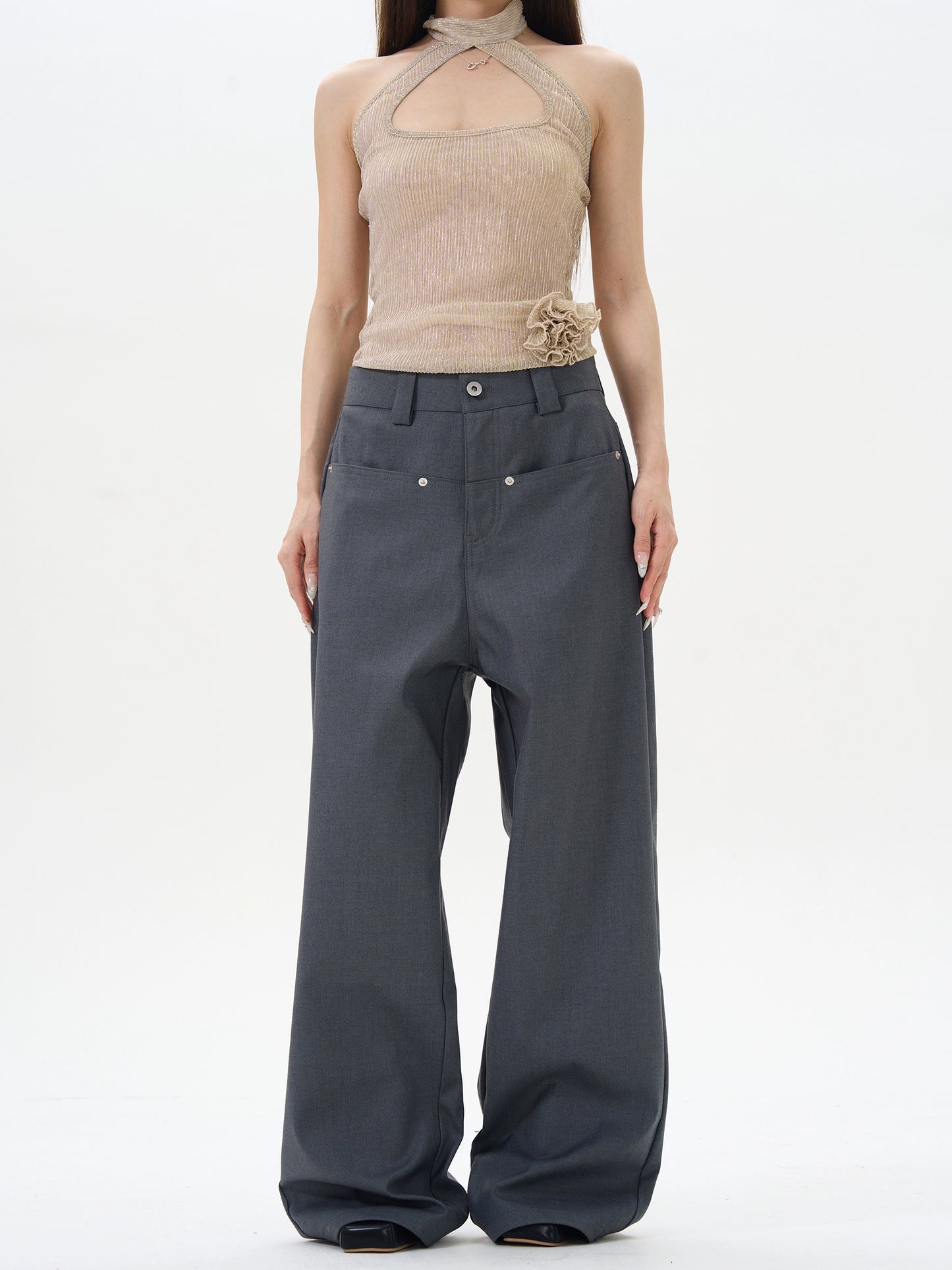 TJ10126 Loose Casual Trousers