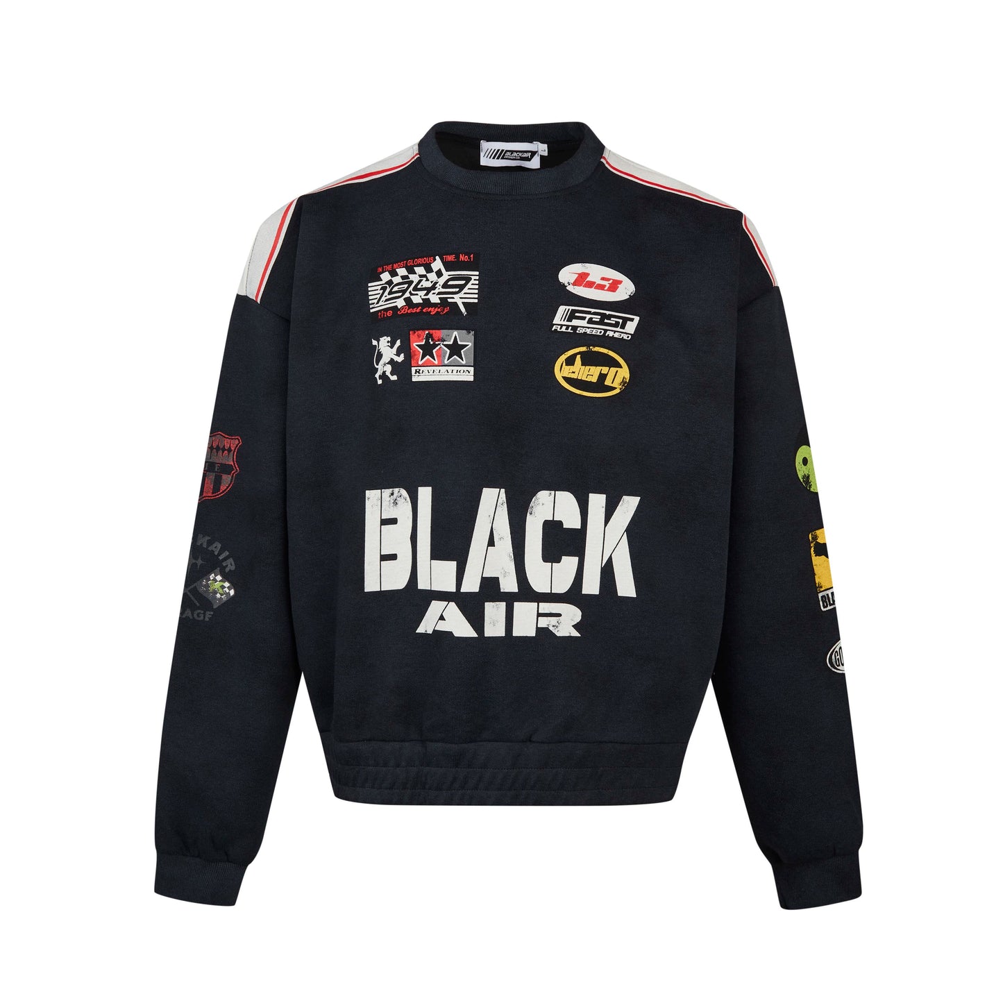 HS10030 Oversized sweater/ Faded Racing Theme