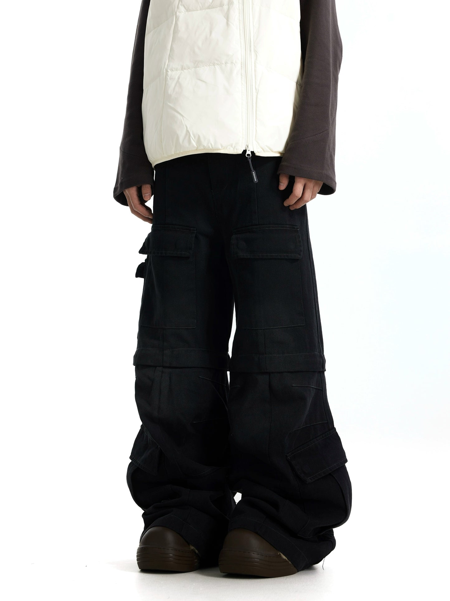 TJ10056 Baggy Cargo Trousers/ Dual Mode