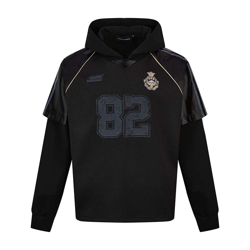 HS10031 Oversized hoodie/ Jersey Hybrid