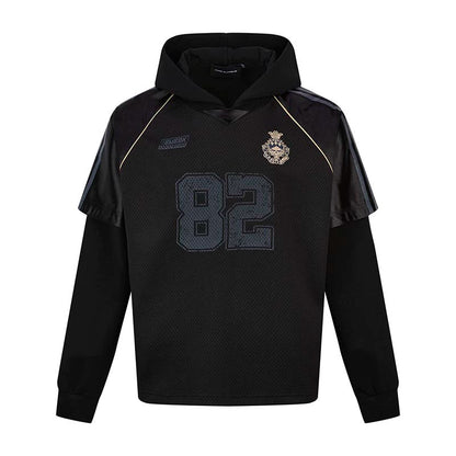 HS10031 Oversized hoodie/ Jersey Hybrid