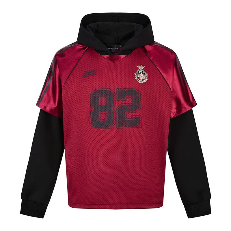 HS10031 Oversized hoodie/ Jersey Hybrid