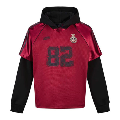 HS10031 Oversized hoodie/ Jersey Hybrid