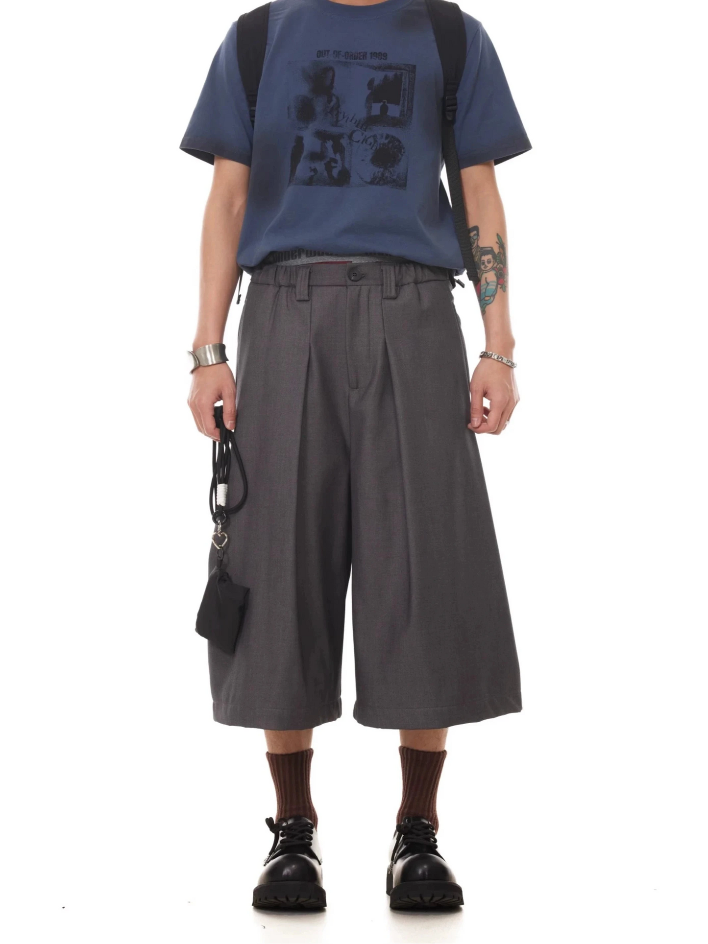 TJ10124 Pleated Suit Shorts