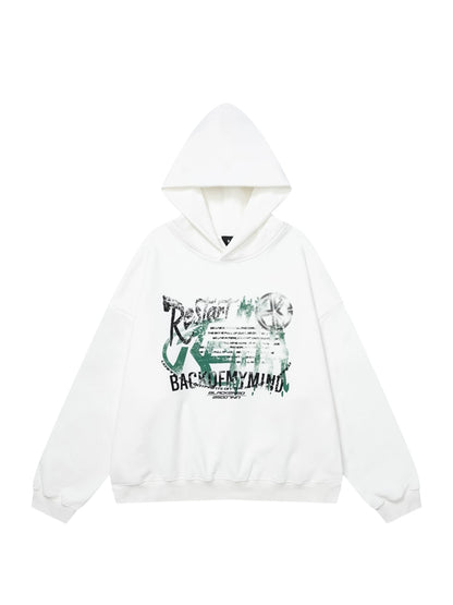 HS10011 Oversized Hoodie/ Mindscape Graffiti