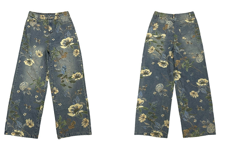 TJ10045 Baggy Jeans/ Bloom