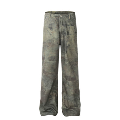 TJ10122 Faded Camouflage Bootcut Jeans