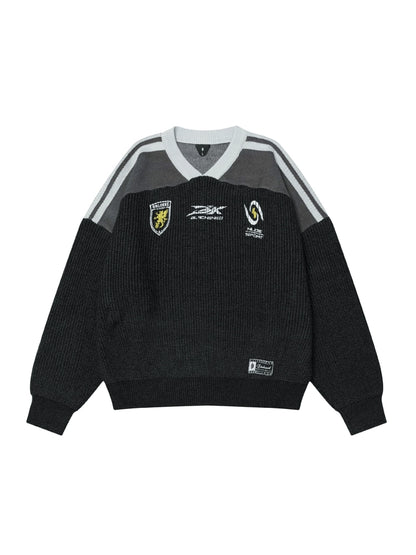 HS10008 Oversized Knitted Sweater/ Pro Circuit