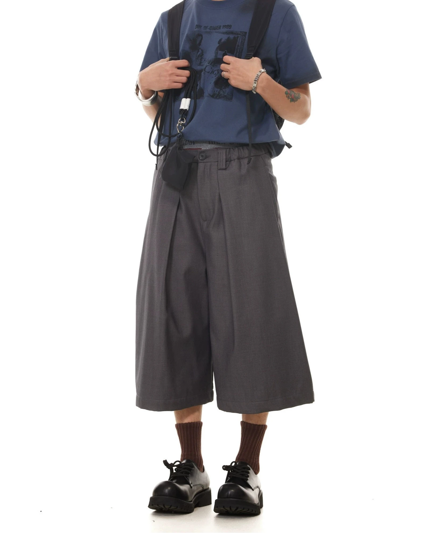 TJ10124 Pleated Suit Shorts
