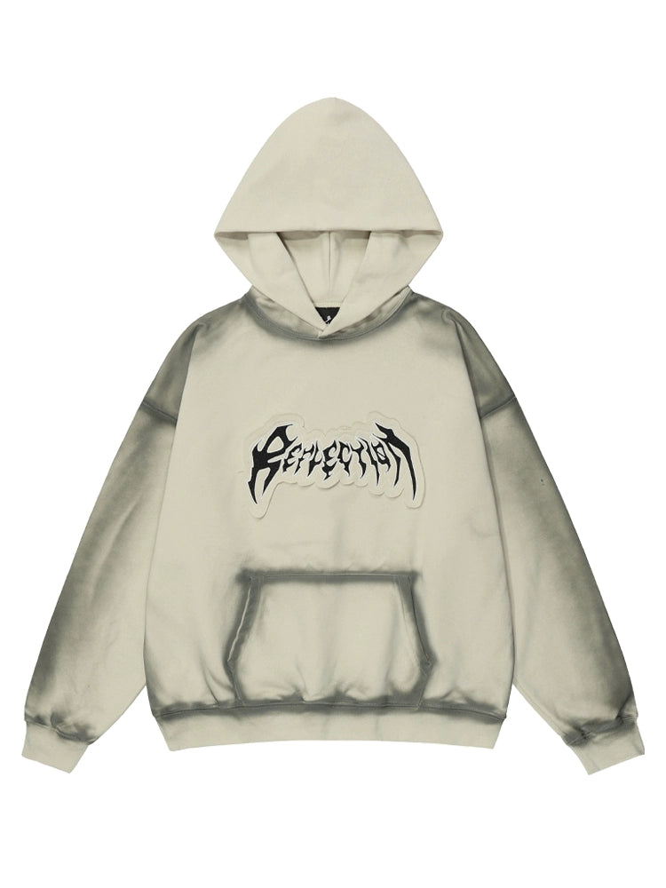 HS10022 Oversized hoodie/ Grunge Reflection
