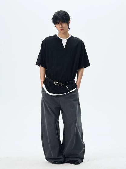 TJ10125 Pleated Scimitar Pants
