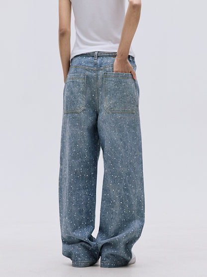 TJ10104 Baggy Starry Diamond Jeans